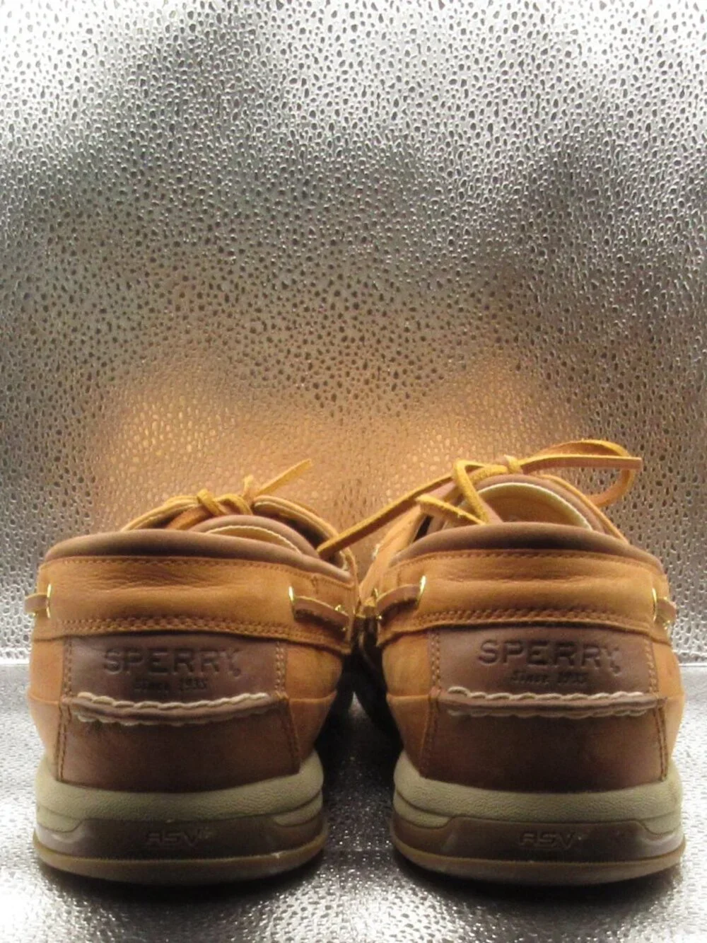 Sperry Gold Cup Brown Cymbal Two-Eye Boat Shoes Size 10.5 W Full-Grain Leather
